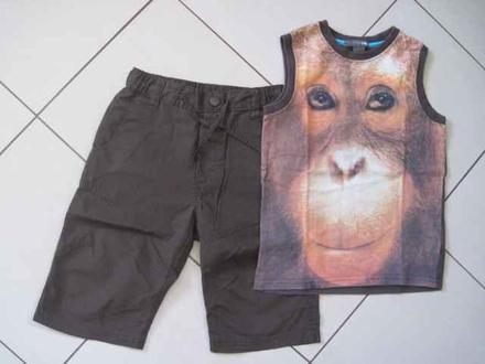 Kraťasy + tielko, h&m,110