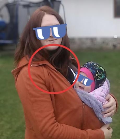 Flísový nákrčník pre nosiace maminy, tatinov, adelay