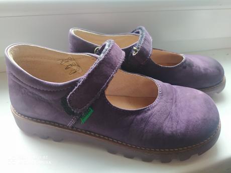 Dievčenské kožené topánky kickers vel.34, kickers,34