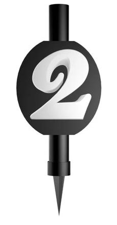 Tortový zápich ohňostroj čierny č.2 - skladom,