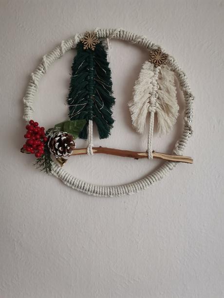 Macrame vianočná dekorácia, 