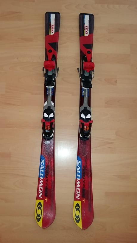 Lyže zn. salamon, salomon,120-129 cm