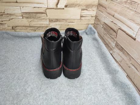 Rieker 40 - dámske čierne zateplené topánky 2, rieker,40