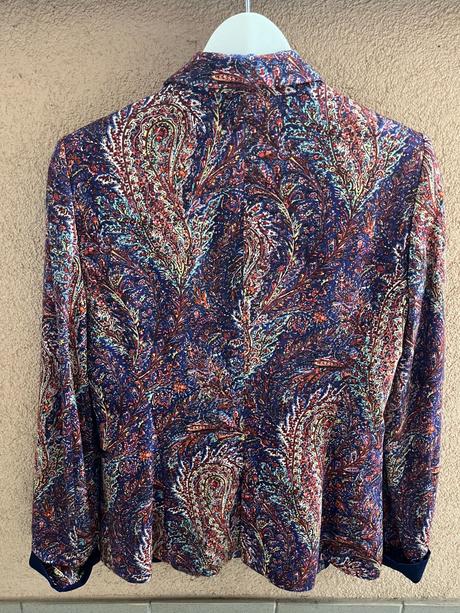 Fialové sako s ornamentami zara, zara,m