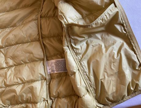Ľahká bunda s kapuckou s kačacím perím v. 146/152, 140