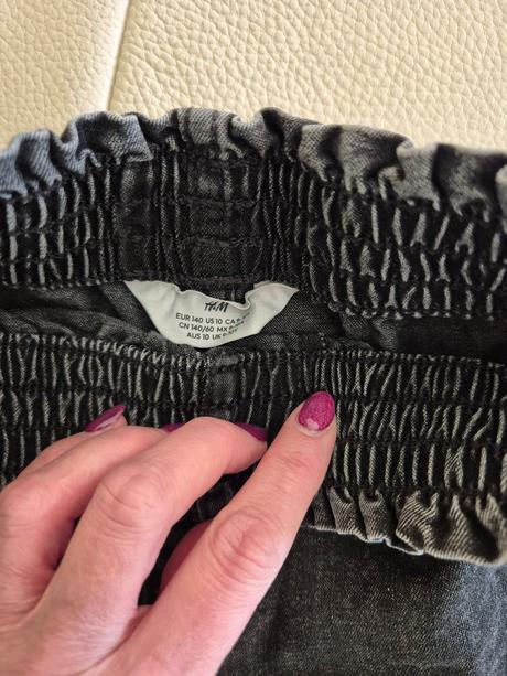 Rifľové šortky h&m 140, h&m,140