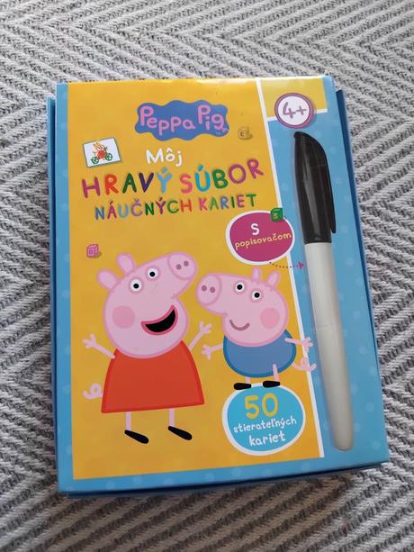 Karticky peppa pig s ulohami,