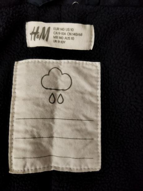 Zimná bunda, h&m,140