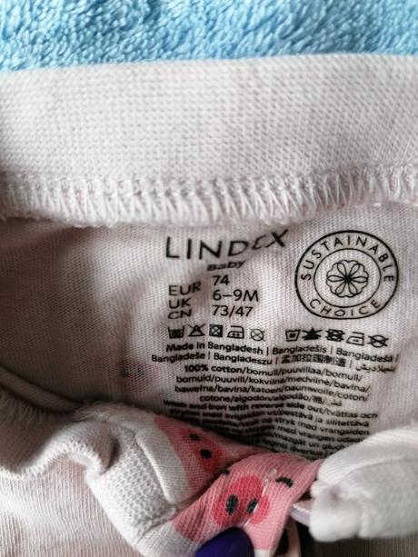 Pyžamka čerešne, prasiatka, sovy, lindex,74