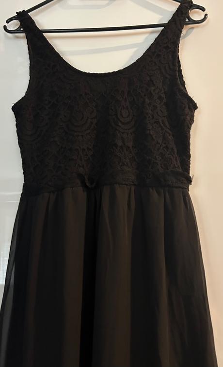 Dlhé čierne šaty z h&m, h&m,38