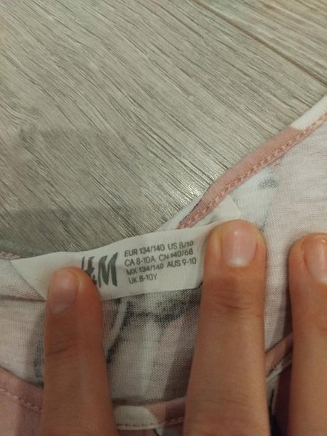 Zajko šaty 134-140 hm, h&m,134