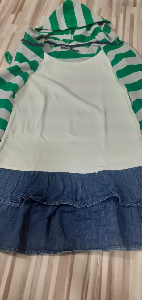 Mikina s tričkom a sukňou v jednom/mikinove saty, george,140