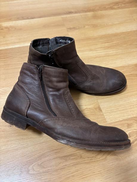 Čižmy kožené 43, 43