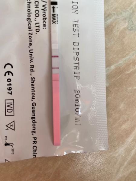 Pozitívny ovu test na 6. deň cyklu