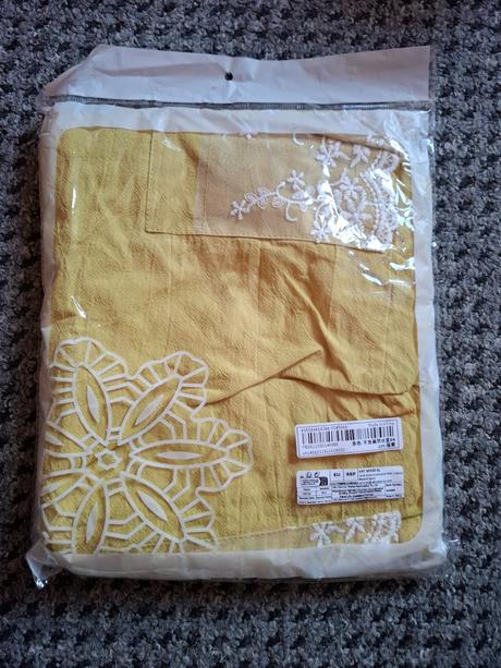 Vintage vyšívané zástery s kvetinovou textúrou, 