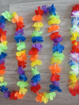 Hawaiské kvety girlanda náhrdelník,