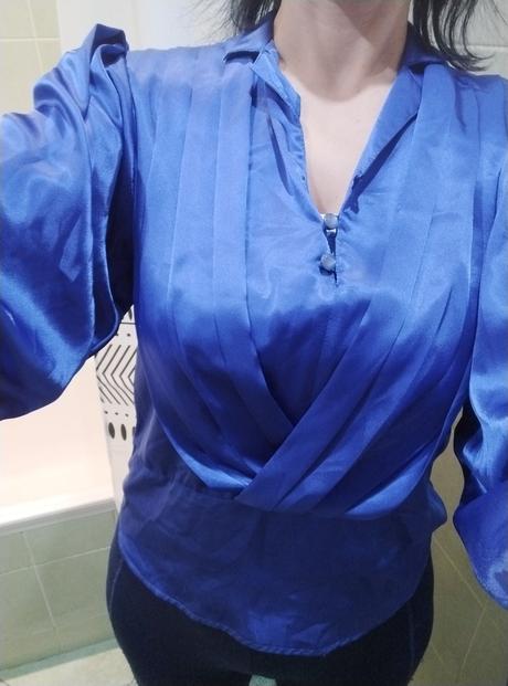 Kráľovský modrá blúzka s/m, m