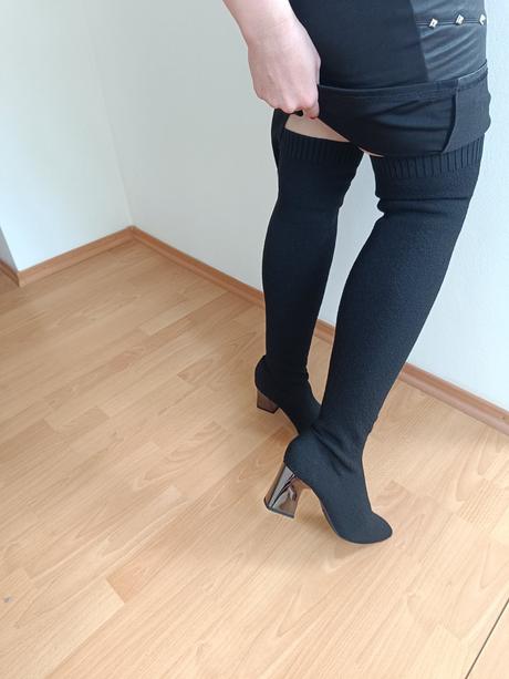 Elastické ponožkové čižmy nad kolená zn. tamaris, tamaris,41