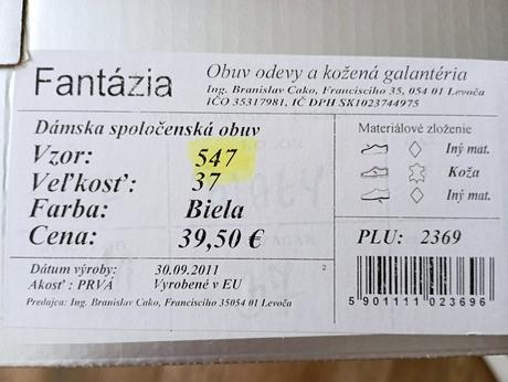 Svadobné topánky, 36