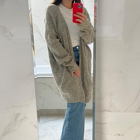 Sivý oversize mohair kardigán  hebký a hrejivý, h&m,s