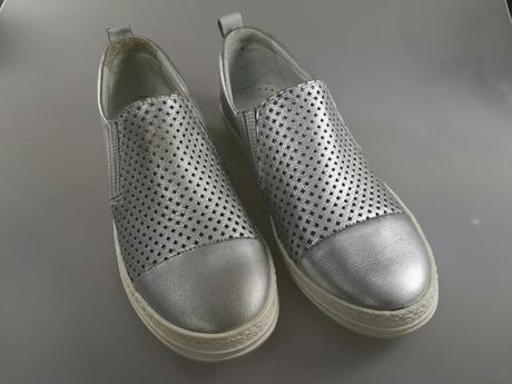 Dámske kožené slip on topánky karolina, 36