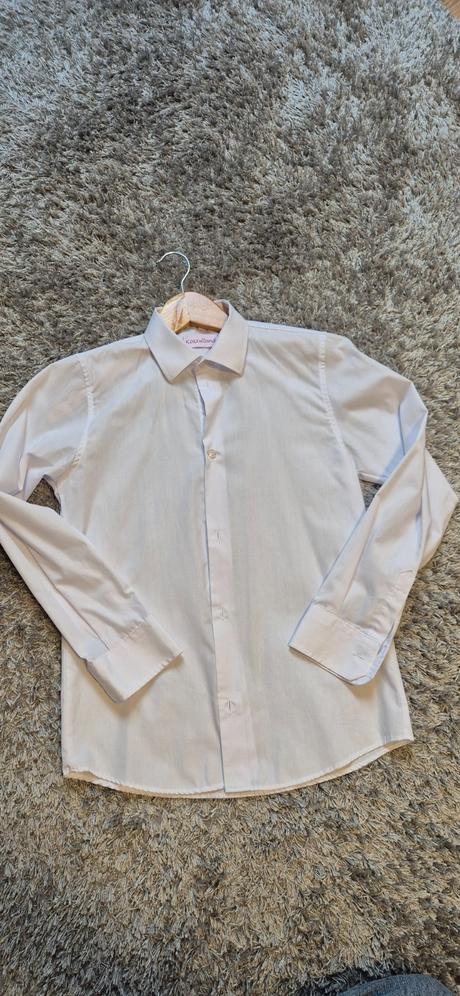 Biela chlapčenská košeľa, 152