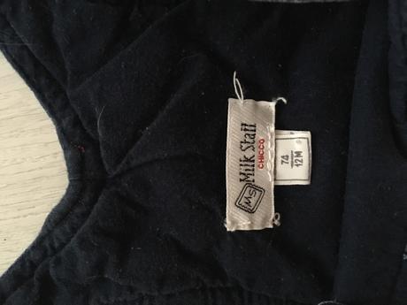 Riflová suknička na tráky, 74