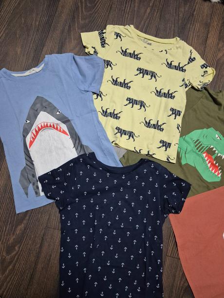 5 ks tričká h&m, h&m,122