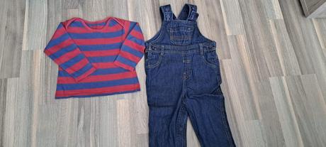 Záhradníčky + tričko, zn. m&s, veľ. 80, marks & spencer,80