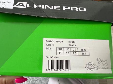 Sandále, alpine pro,41