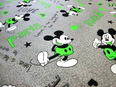 Úplet mickey - zelený cena za 10 cm, 