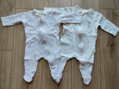 2x bavlnené dupačky na zips, sinsay,62