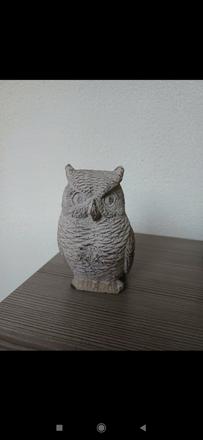 Keramická soška sova,
