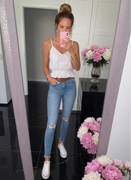 Madeira top s volánikom, s