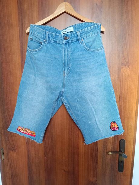 Riflové kraťase "jorts", bershka,42