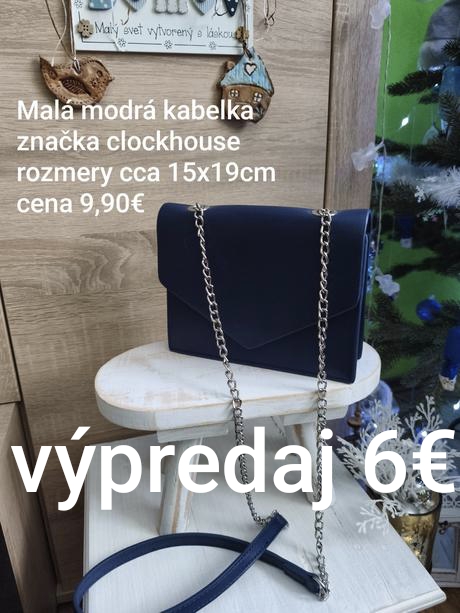 Dámska štýlová modrá kabelka, 