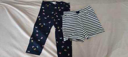 Kraťasy a elastaky na leto, h&m,110
