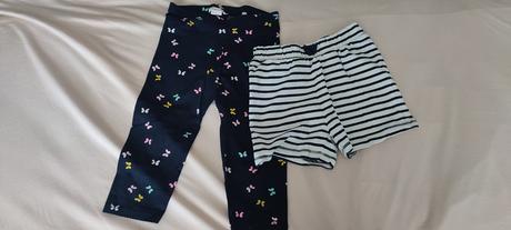 Kraťasy a elastaky na leto, h&m,110