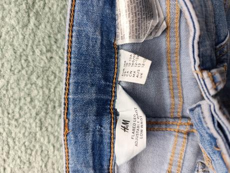 Dievčenské jeansy flare zn hm veľ 158, h&m,164
