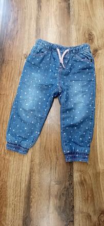 Dievčenské zateplené nohavice rifle 80-86, pepco,86