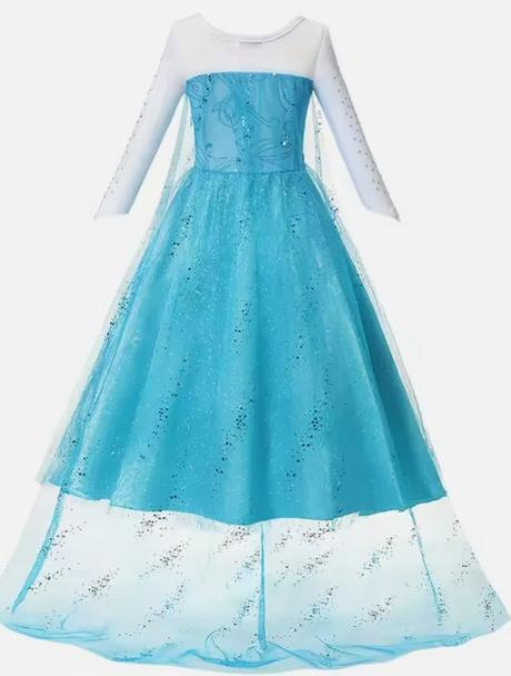 Šaty kostým elza frozen dlhá vlečka rôzne veľkosti, 