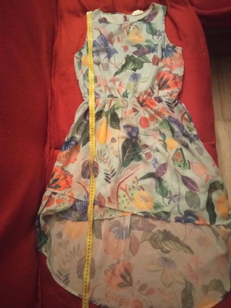 Kvetinové šaty, h&m,152
