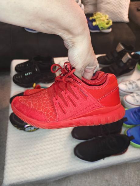 Červené adidas tenisky č.38- 24,5cm, adidas,38