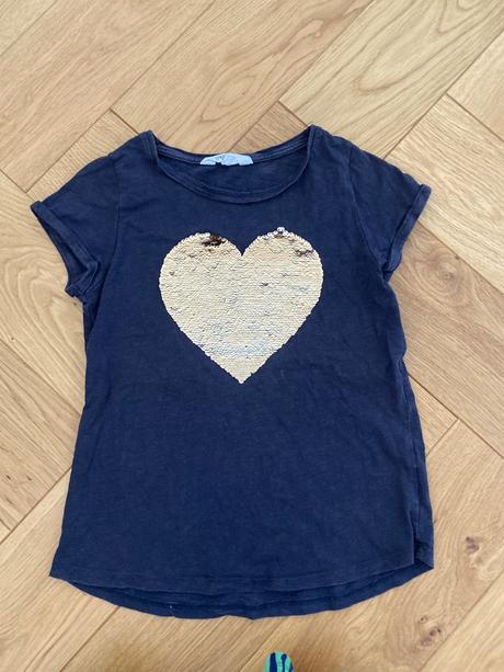 Premienacie tricko so srdieckom, h&m,134