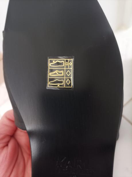 Kožené čierne šľapky karl lagerfeld 40, karl lagerfeld,40