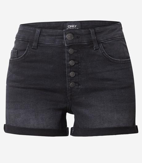 Riflové šortky s vysokým pásom, only,xs