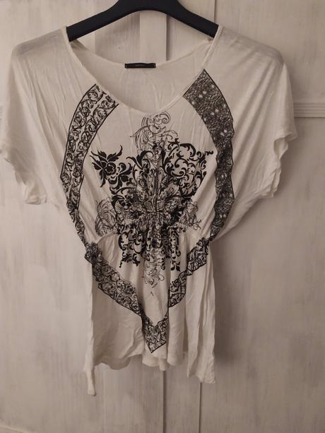 Biela ľahká tunika, s