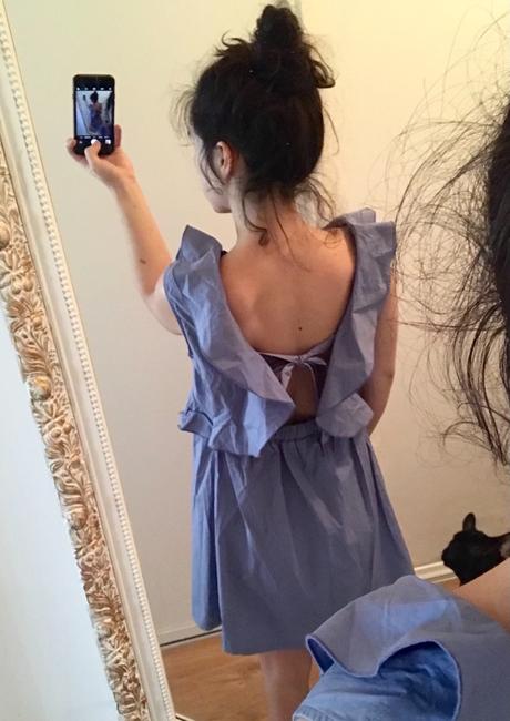 Letne saty s volanmi a otvorenym chrbtom, piazza italia,xs