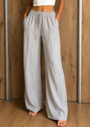Zara sivé široké nohavice, zara,xs