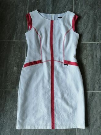 Biele luxus športové šaty infinity v40-42, 40